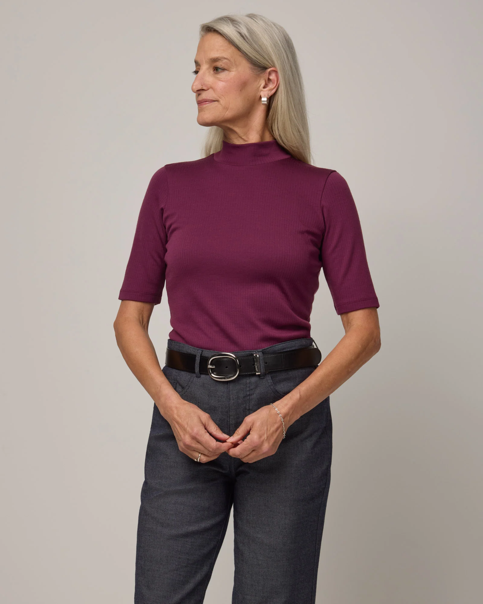 Krystal Mock Neck Top - Image 4