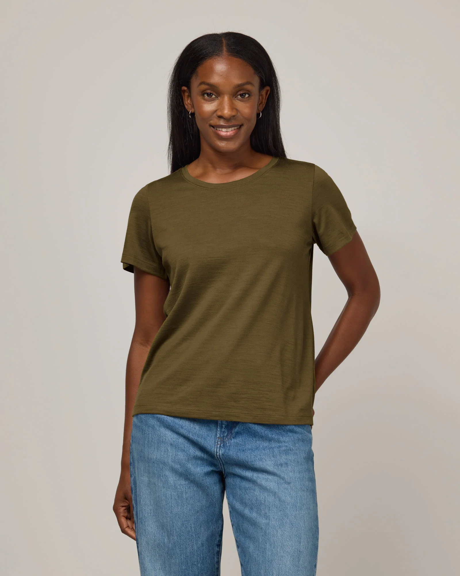 Zoe Easy Crew Neck Tee